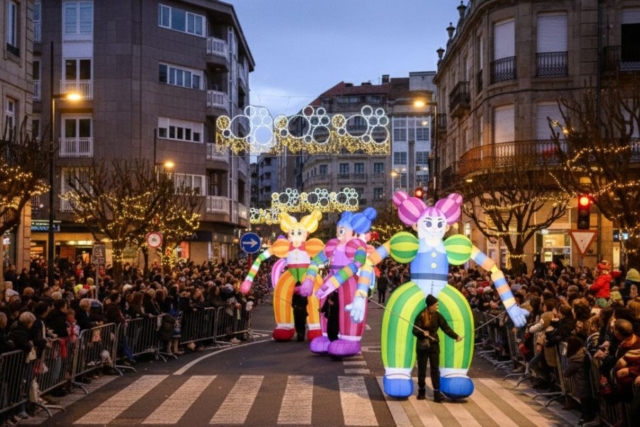 Pasacalle Magic Sisters espectáculo de calle con luz